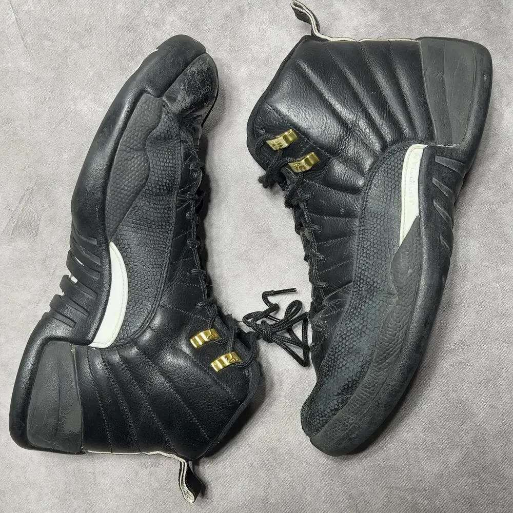 Jordan Air Jordan 12 Retro The Master Mens 12 US Black White Gold 130690-013